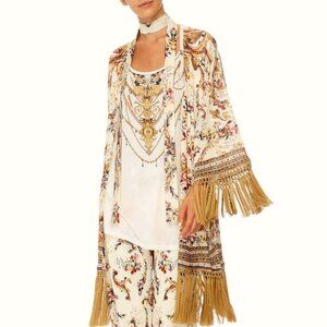 Rare CAMILLA “Olympe Ode” Short Tassel Kimono-Style Top (OS) - NWT